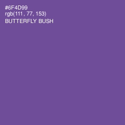 #6F4D99 - Butterfly Bush Color Image