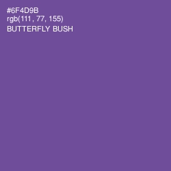 #6F4D9B - Butterfly Bush Color Image