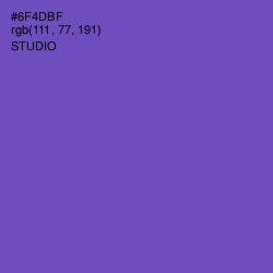 #6F4DBF - Studio Color Image