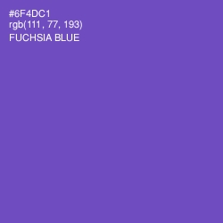 #6F4DC1 - Fuchsia Blue Color Image