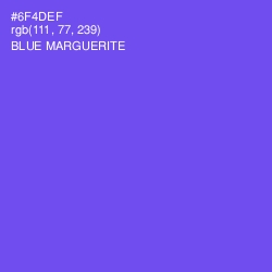 #6F4DEF - Blue Marguerite Color Image