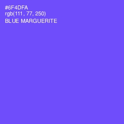 #6F4DFA - Blue Marguerite Color Image