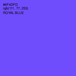 #6F4DFD - Royal Blue Color Image