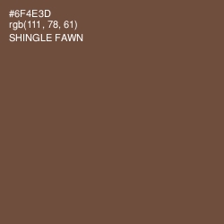 #6F4E3D - Shingle Fawn Color Image