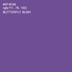 #6F4E96 - Butterfly Bush Color Image