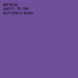 #6F4E9A - Butterfly Bush Color Image