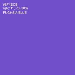 #6F4ECB - Fuchsia Blue Color Image