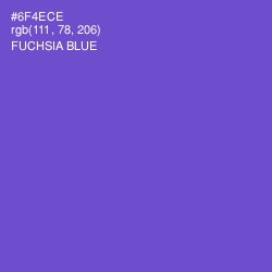 #6F4ECE - Fuchsia Blue Color Image