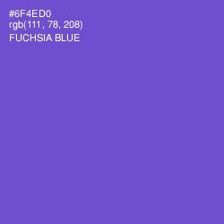 #6F4ED0 - Fuchsia Blue Color Image