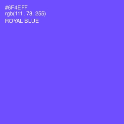 #6F4EFF - Royal Blue Color Image