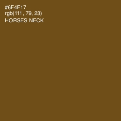 #6F4F17 - Horses Neck Color Image