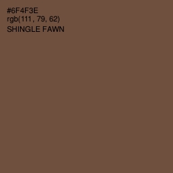 #6F4F3E - Shingle Fawn Color Image