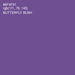#6F4F91 - Butterfly Bush Color Image