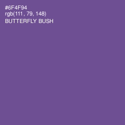 #6F4F94 - Butterfly Bush Color Image