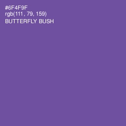 #6F4F9F - Butterfly Bush Color Image