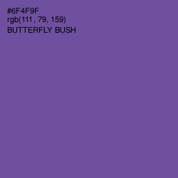 #6F4F9F - Butterfly Bush Color Image