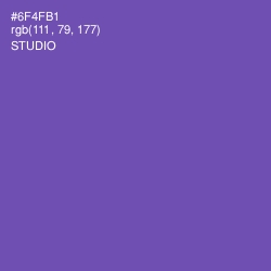 #6F4FB1 - Studio Color Image