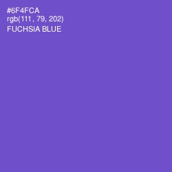 #6F4FCA - Fuchsia Blue Color Image