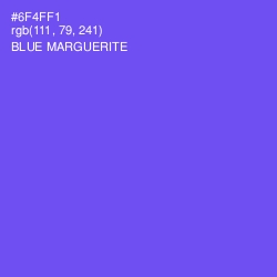 #6F4FF1 - Blue Marguerite Color Image