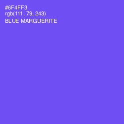 #6F4FF3 - Blue Marguerite Color Image
