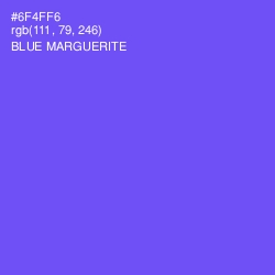 #6F4FF6 - Blue Marguerite Color Image