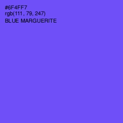 #6F4FF7 - Blue Marguerite Color Image