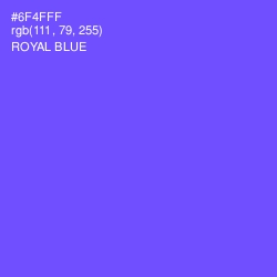 #6F4FFF - Royal Blue Color Image