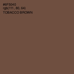 #6F5040 - Tobacco Brown Color Image