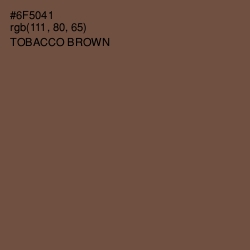 #6F5041 - Tobacco Brown Color Image