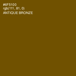 #6F5100 - Antique Bronze Color Image