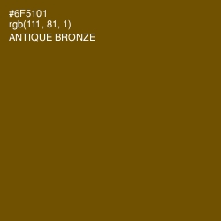 #6F5101 - Antique Bronze Color Image