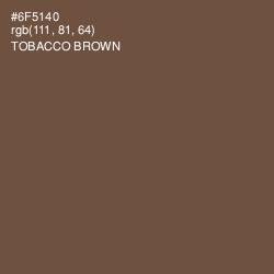 #6F5140 - Tobacco Brown Color Image