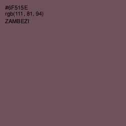 #6F515E - Zambezi Color Image