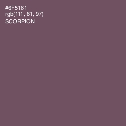 #6F5161 - Scorpion Color Image