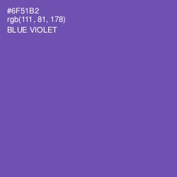 #6F51B2 - Blue Violet Color Image