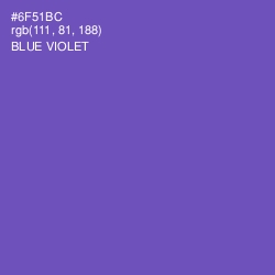 #6F51BC - Blue Violet Color Image