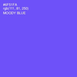 #6F51FA - Moody Blue Color Image