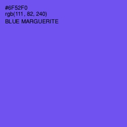 #6F52F0 - Blue Marguerite Color Image