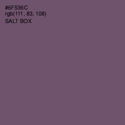 #6F536C - Salt Box Color Image