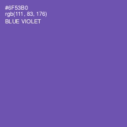 #6F53B0 - Blue Violet Color Image