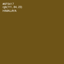 #6F5417 - Himalaya Color Image