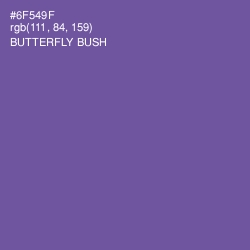 #6F549F - Butterfly Bush Color Image