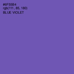 #6F55B4 - Blue Violet Color Image