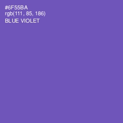 #6F55BA - Blue Violet Color Image