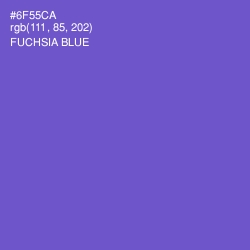 #6F55CA - Fuchsia Blue Color Image