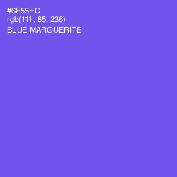 #6F55EC - Blue Marguerite Color Image