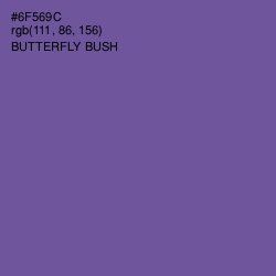 #6F569C - Butterfly Bush Color Image