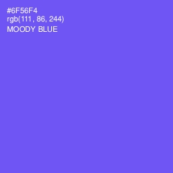 #6F56F4 - Moody Blue Color Image
