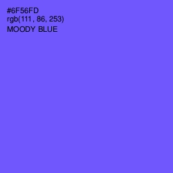 #6F56FD - Moody Blue Color Image