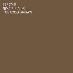 #6F5740 - Tobacco Brown Color Image